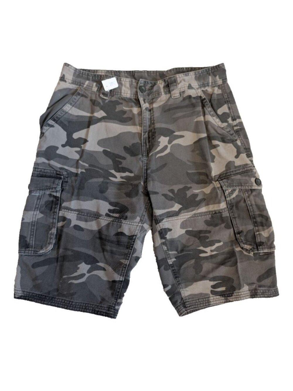Mountain Warehouse Cargo Camo Shorts Men's W34" Grey Grunge Skater Gorpcore Y2k